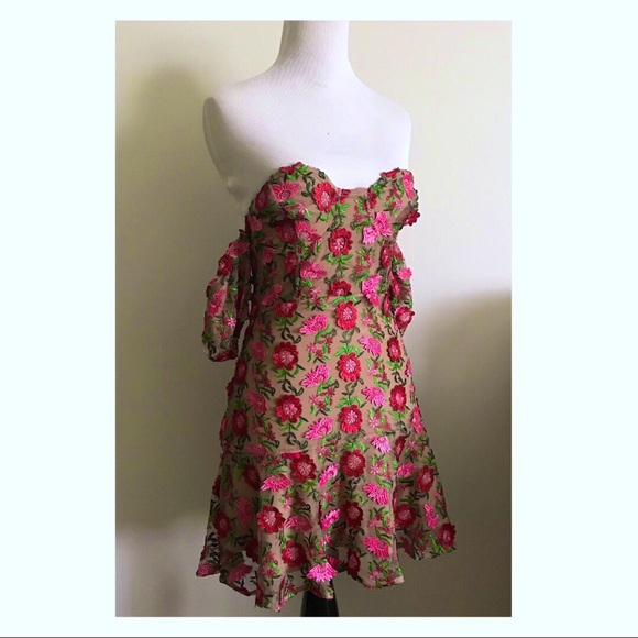 For Love And Lemons Dresses & Skirts - For Love & Lemons Botanic Strapless Dress